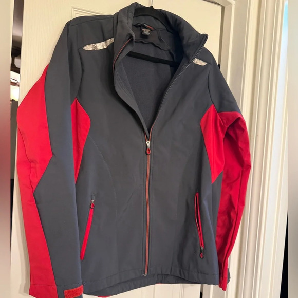 North End Men's Carbon/Olympic Red Excursion Jacket Size M - Picture 2 of 5
